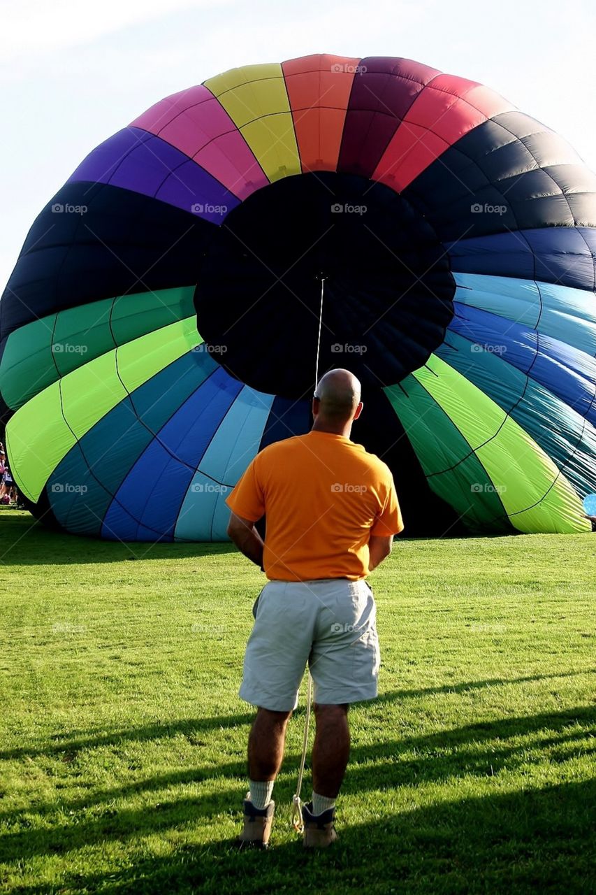 Fill 'er up! . The start of getting the balloons airborne - balloons are everywhere mission 