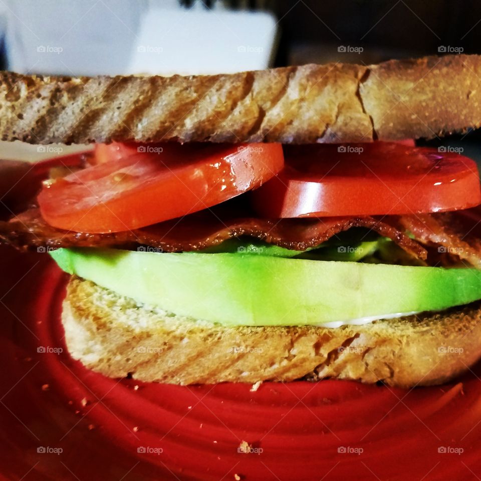 BAT Bacon, Avocado, and Tomato Sandwich