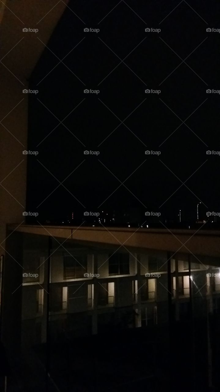 balcony view at night