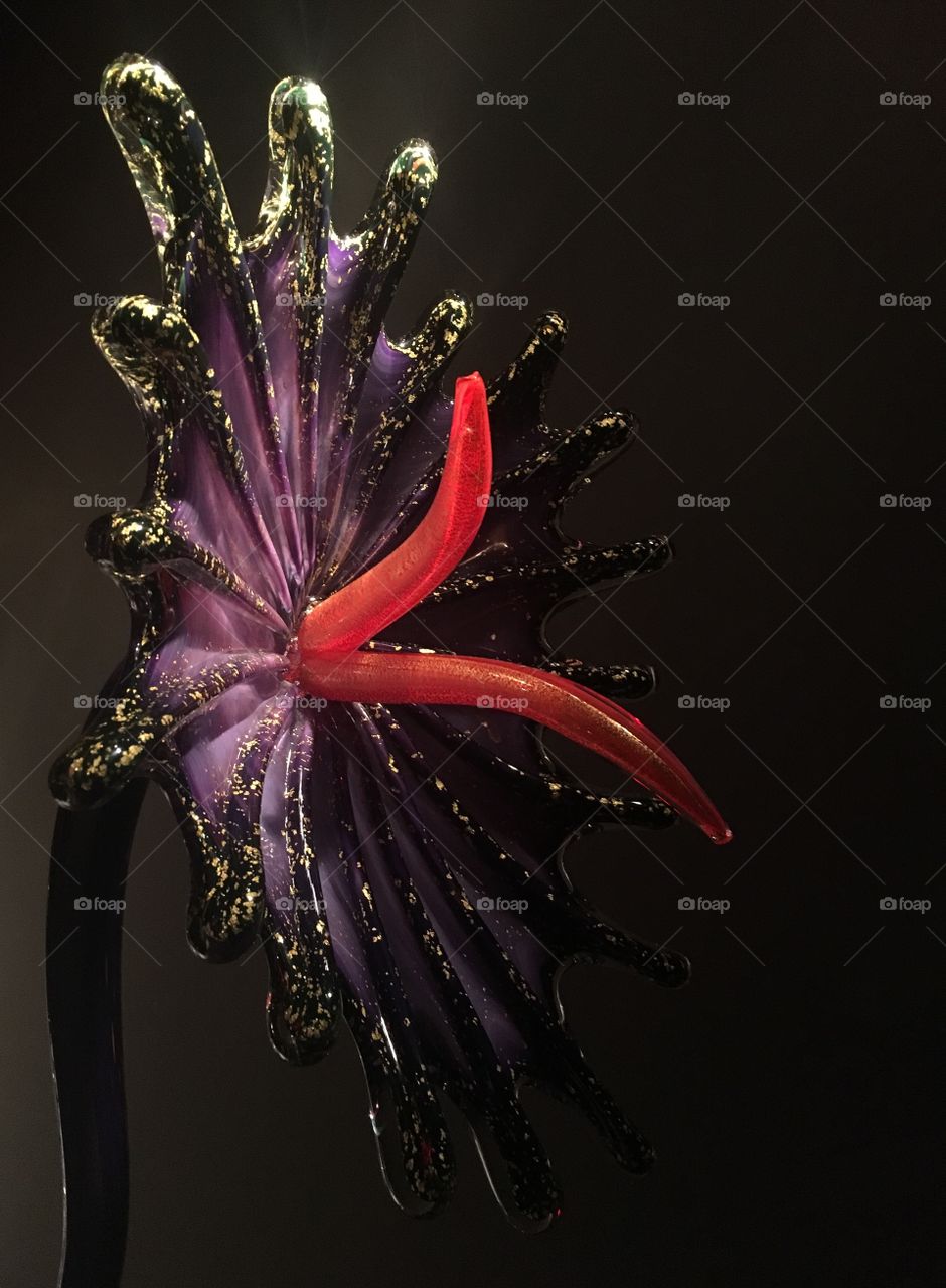 Chihuly glass flower
