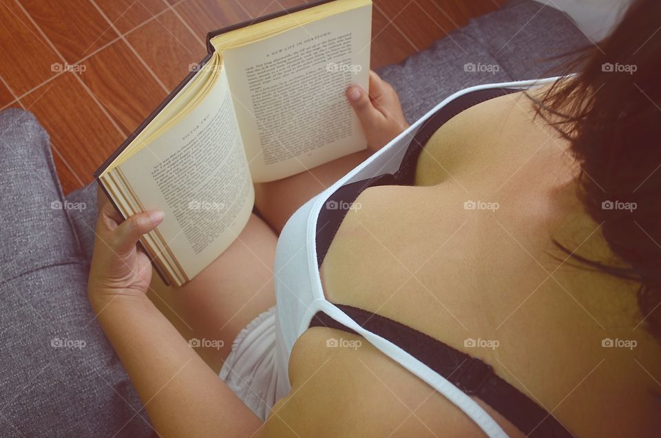 Reading a book