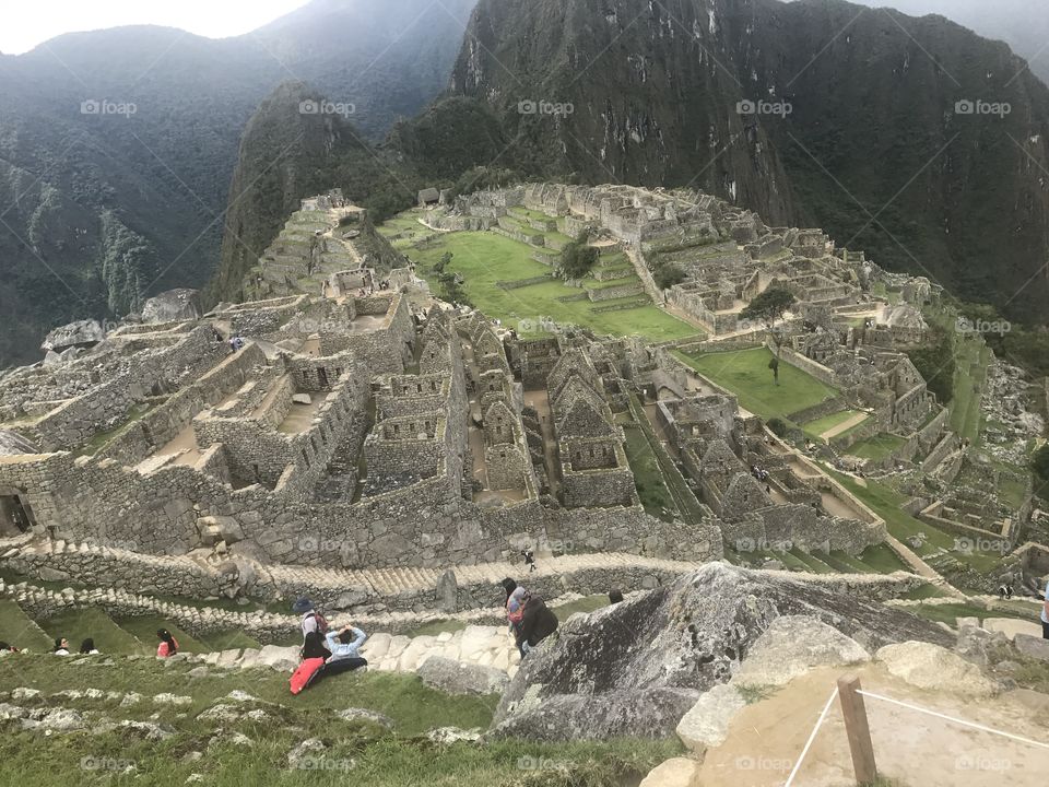 This is a structure on Machu Picchu which is directly next to the famous mountain. In this you see how Incan people lived what they lived in and their ingenuity with building. 
