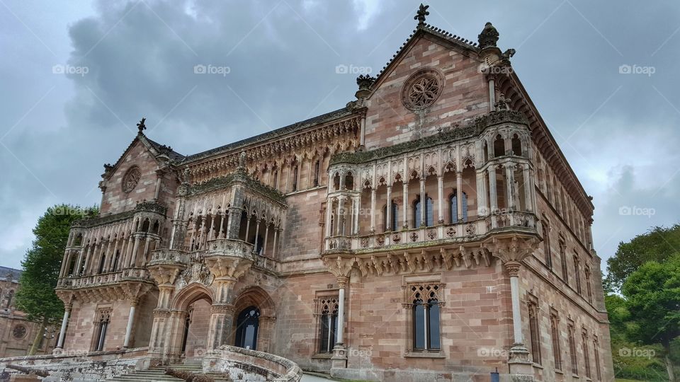 Palace of Sobrellano, Comillas, Cantabria, Spain.