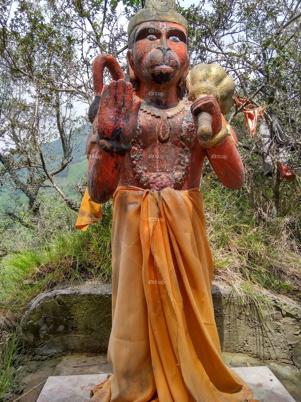 the statue of hanumana