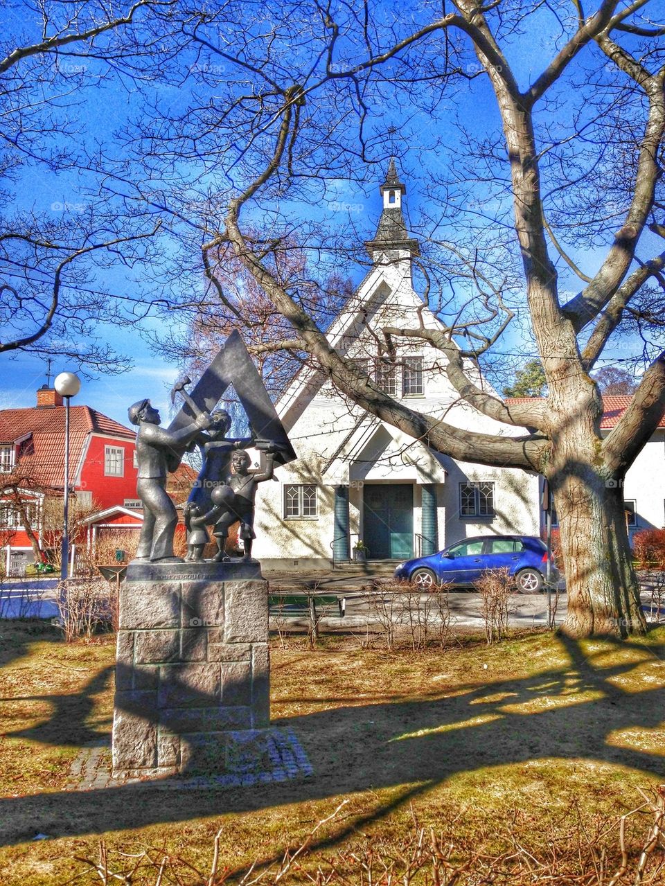 triangular square and church