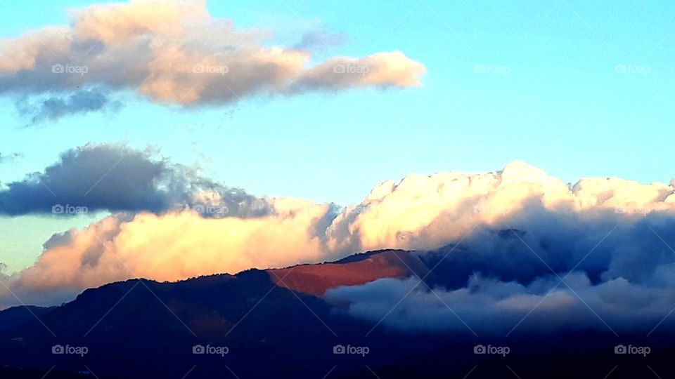 Beautiful scenic view of shirui mountain, Manipur, India