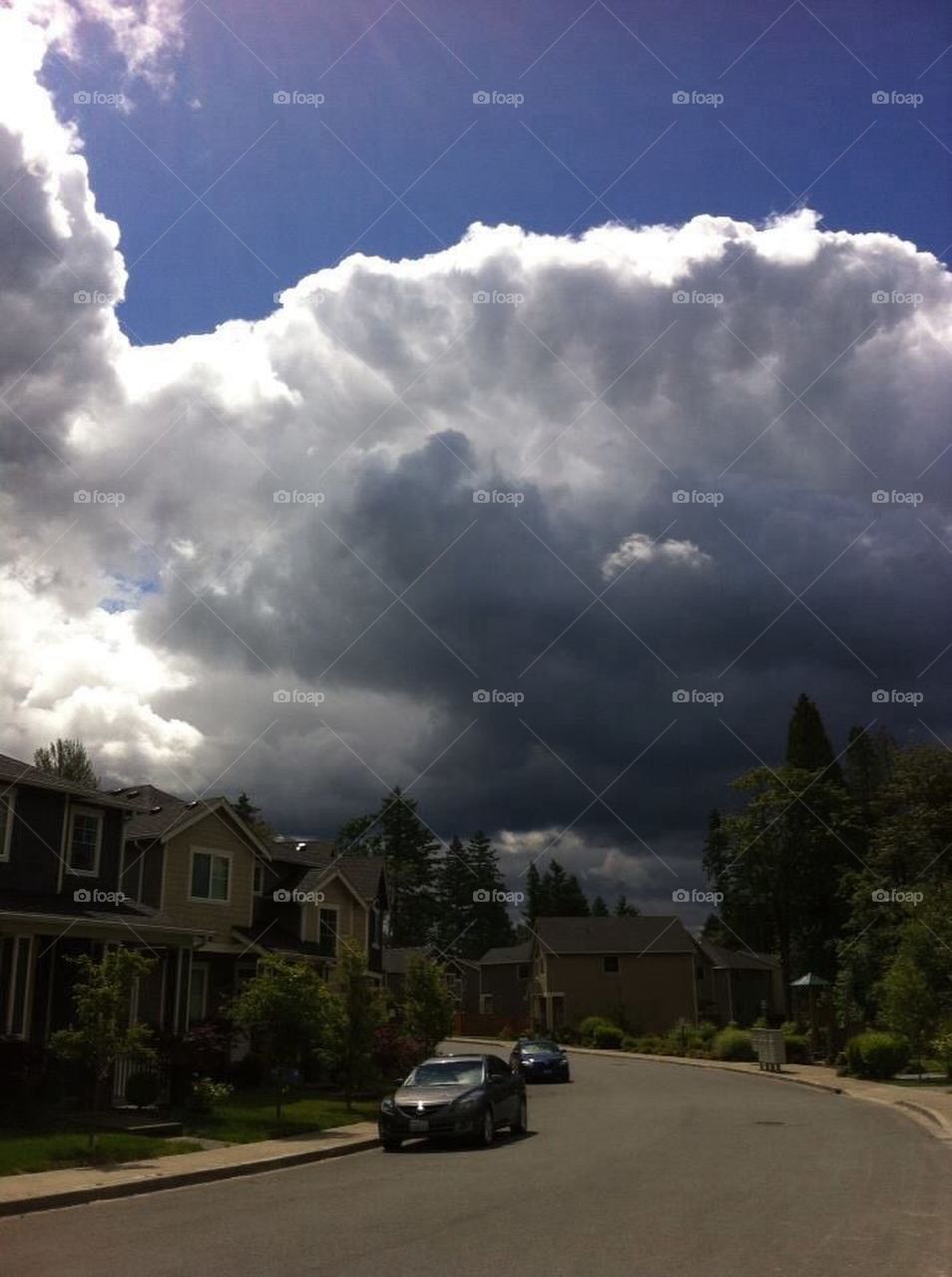 Storm in the suburbs of Seattle