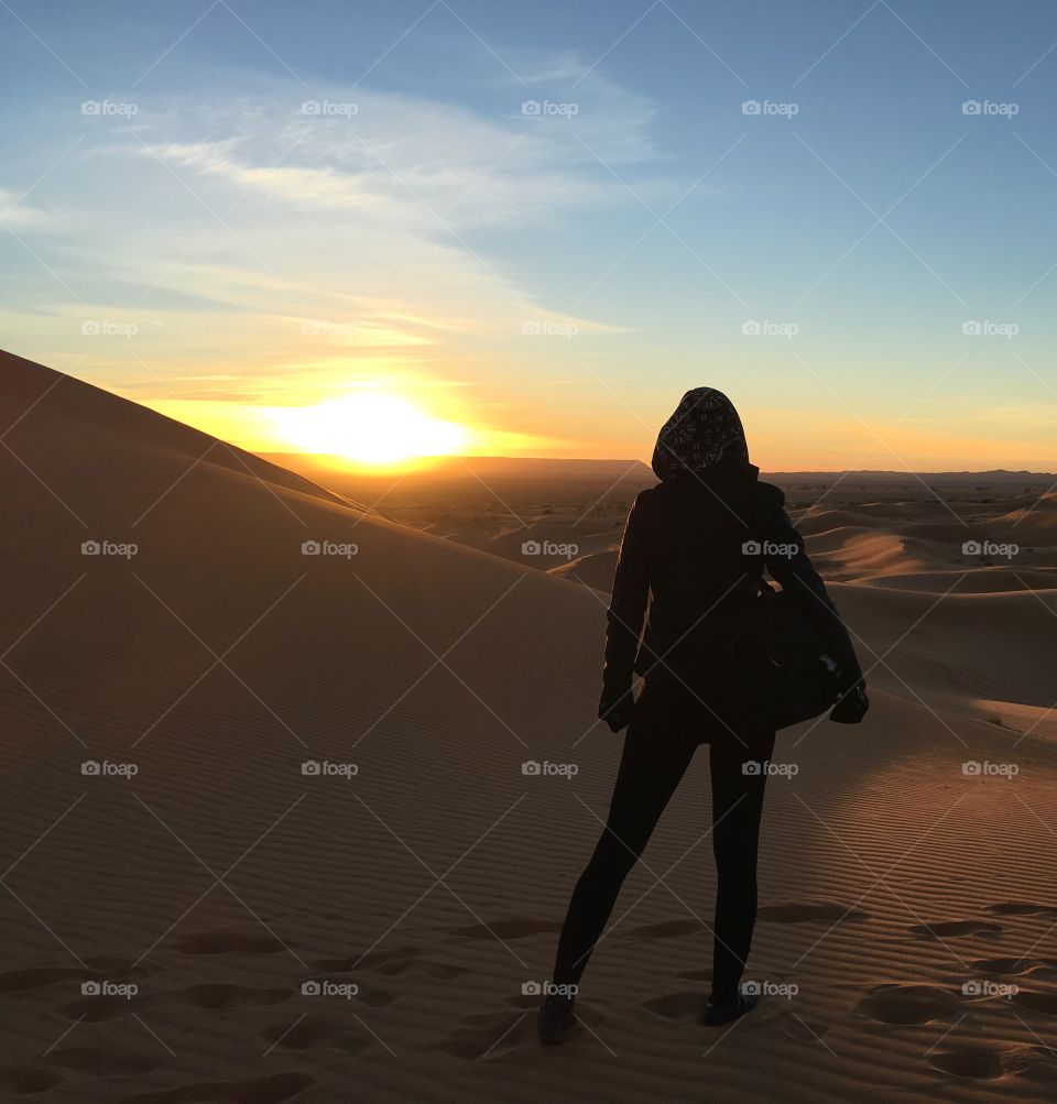 Sunrise in the Sahara 