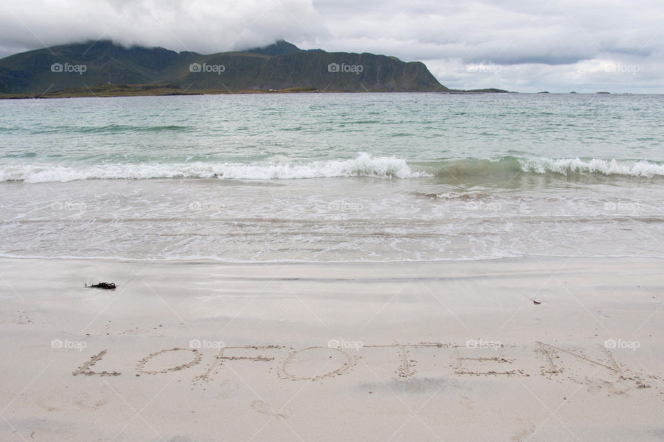 Lofoten islands beach 