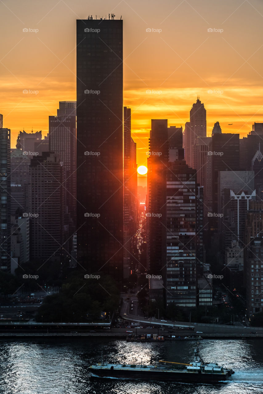 Sunset in New York