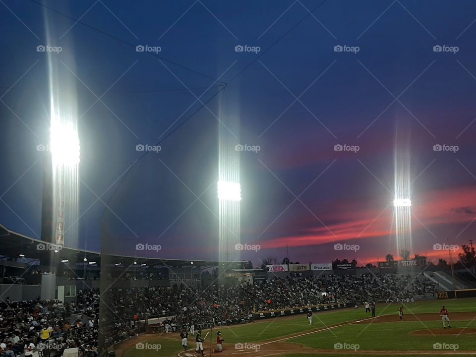 A nice afternoon at stadium