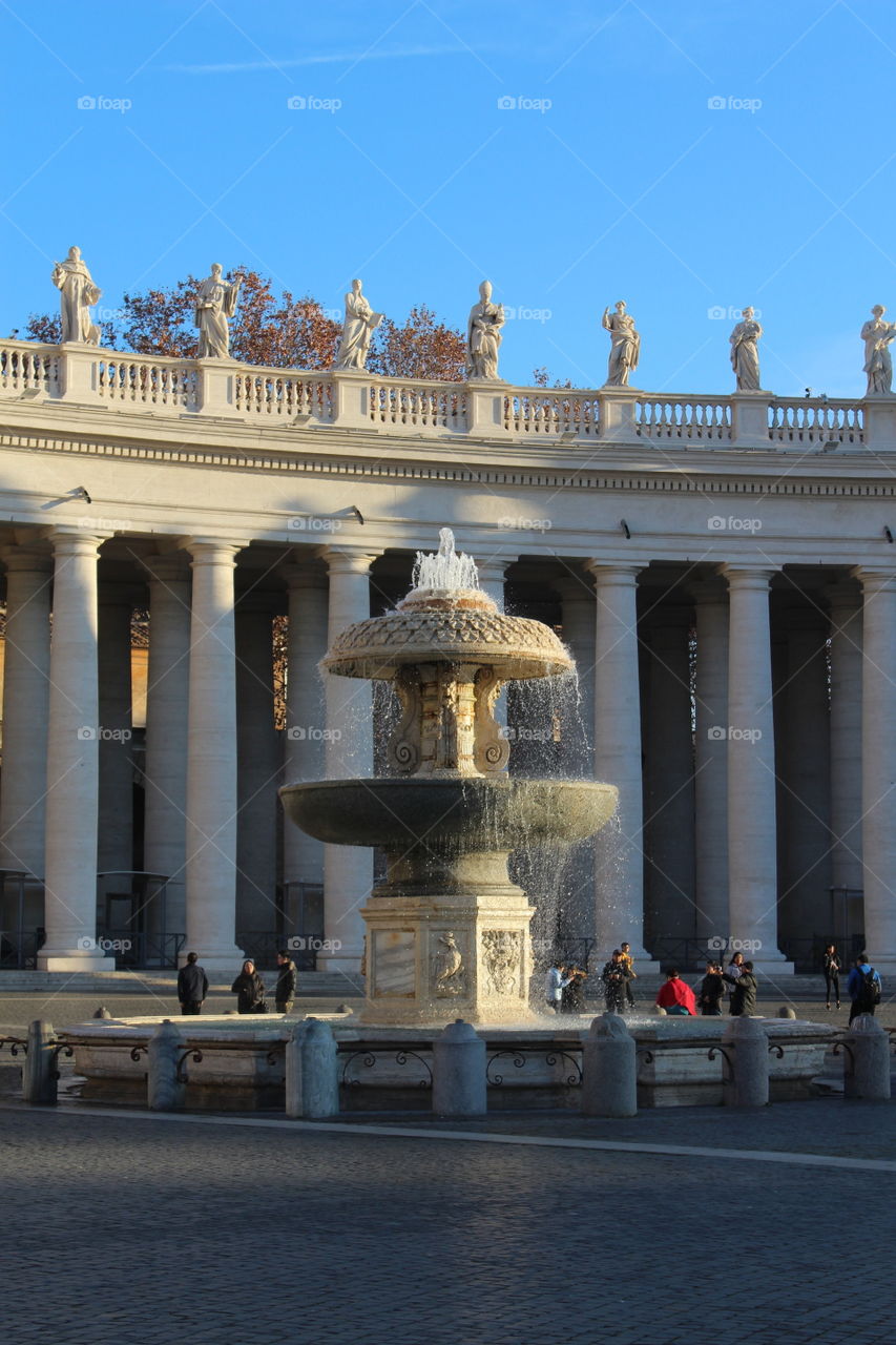 Fountain Piazza San Pietro,  Vatican