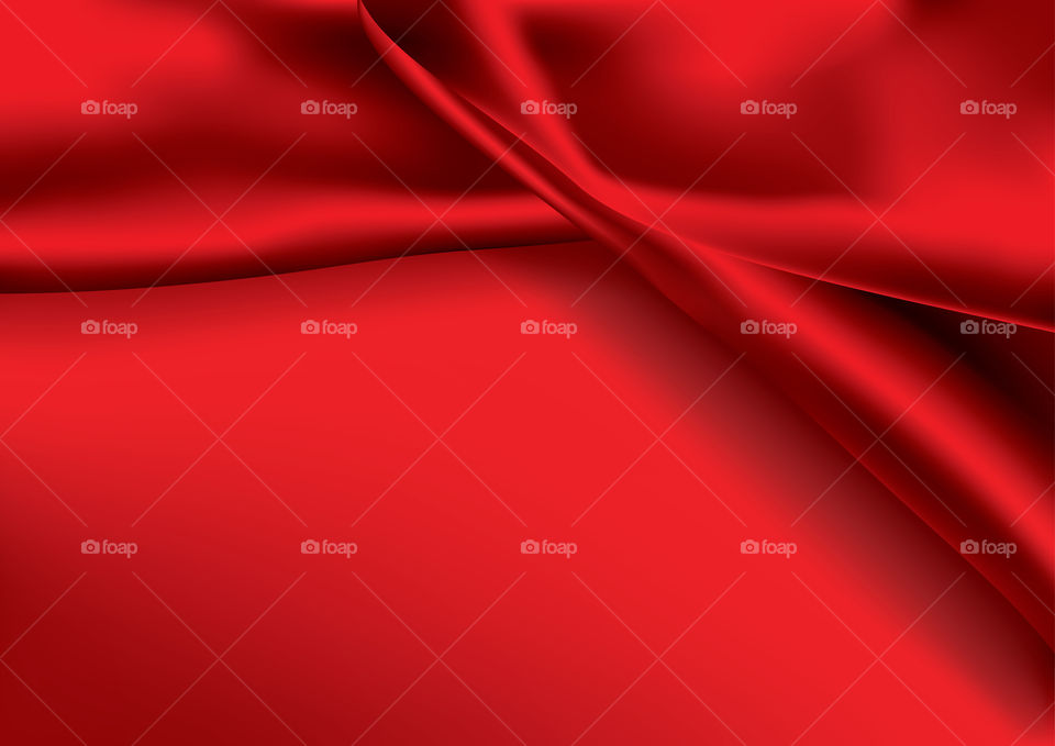 Red satin cloth fabric background