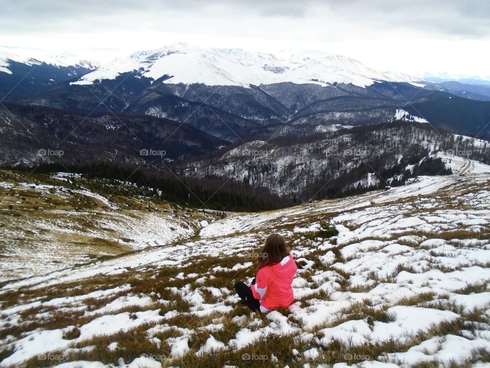 Hiking in winter