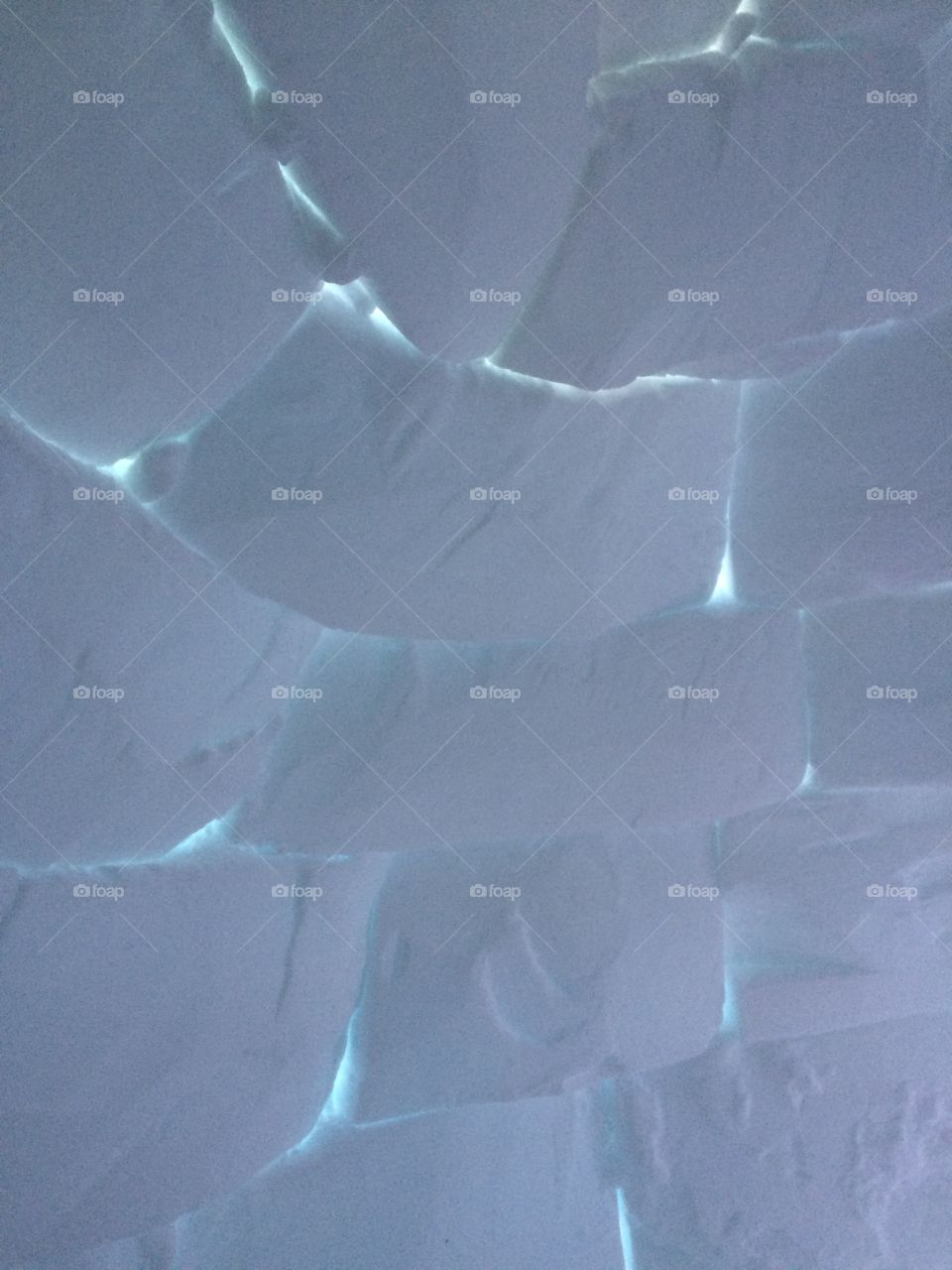 Inside of an igloo. Ceiling shot. 