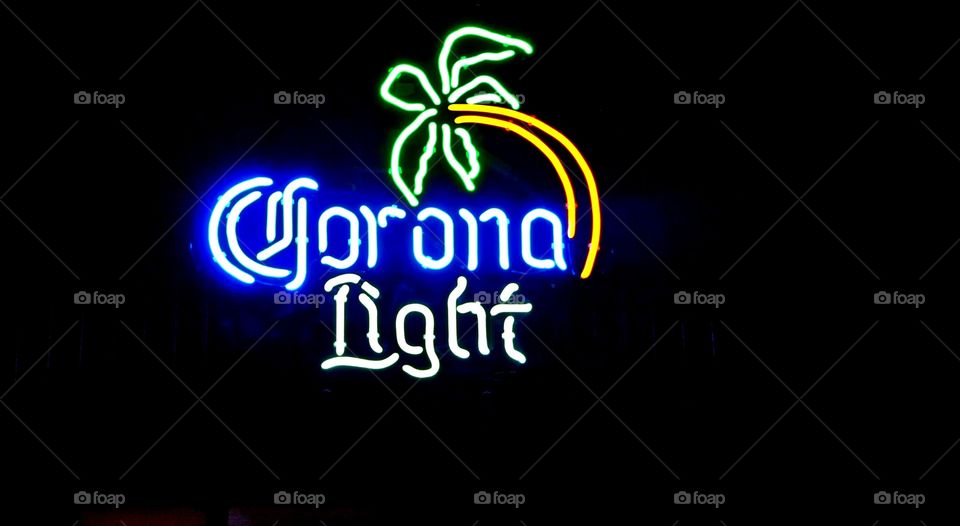 Corona Light sign
