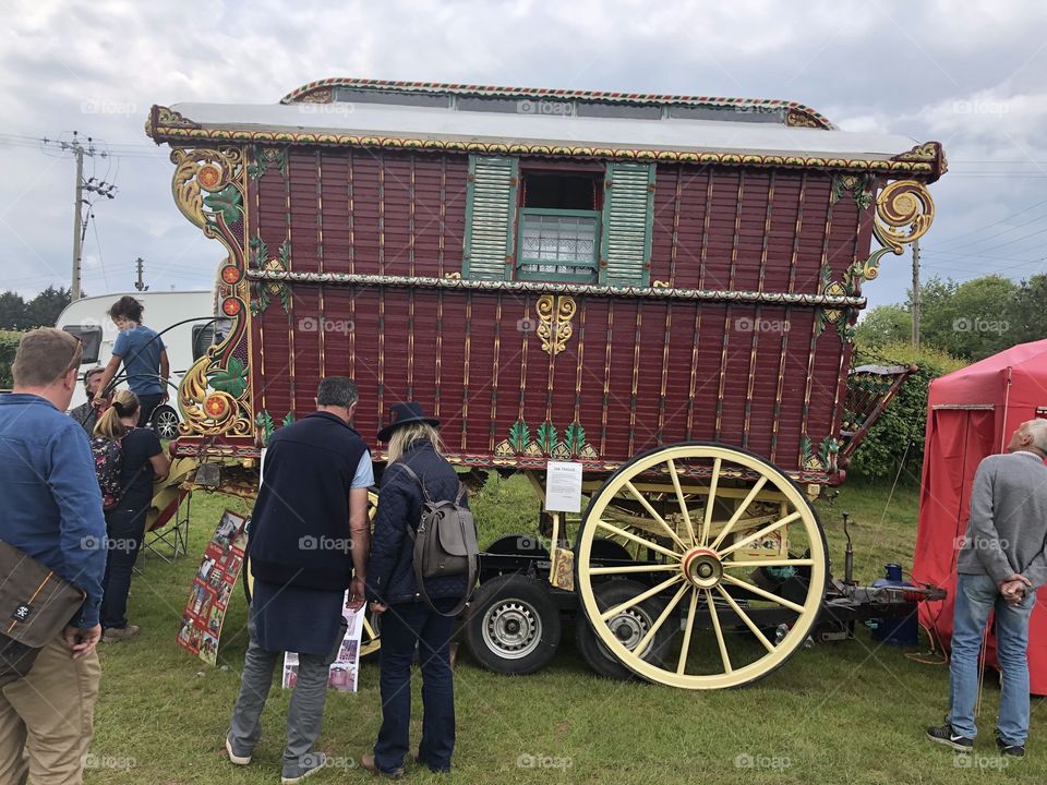 Classic Gypsy caravan at May 2019 Devon County Show