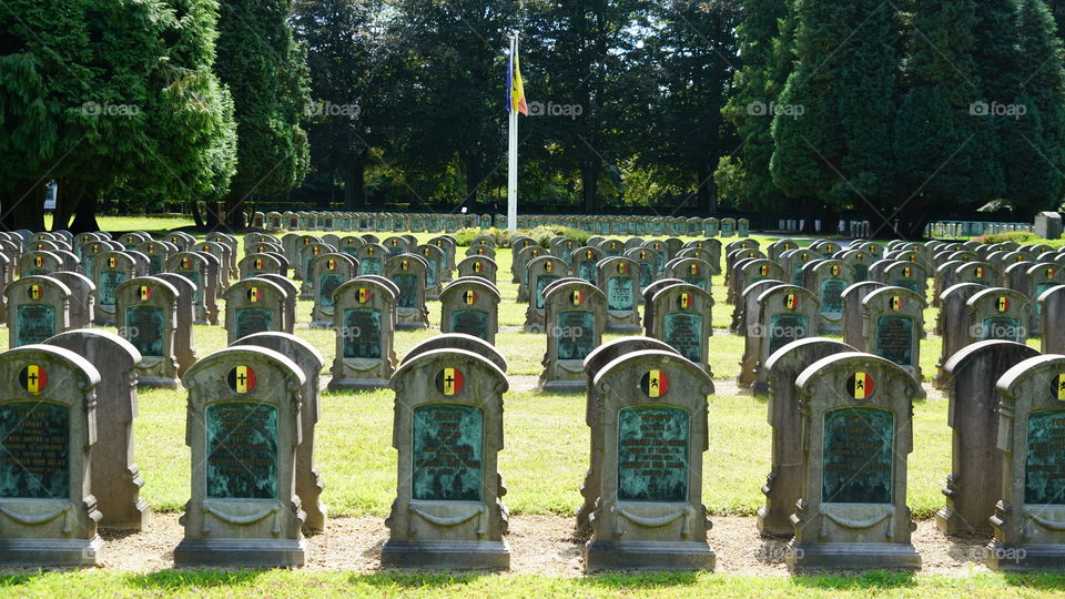 War graves in Antwerp