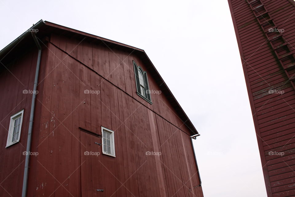 side of barn