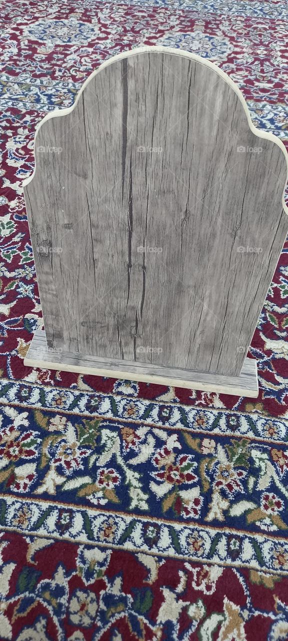 embossed wooden board