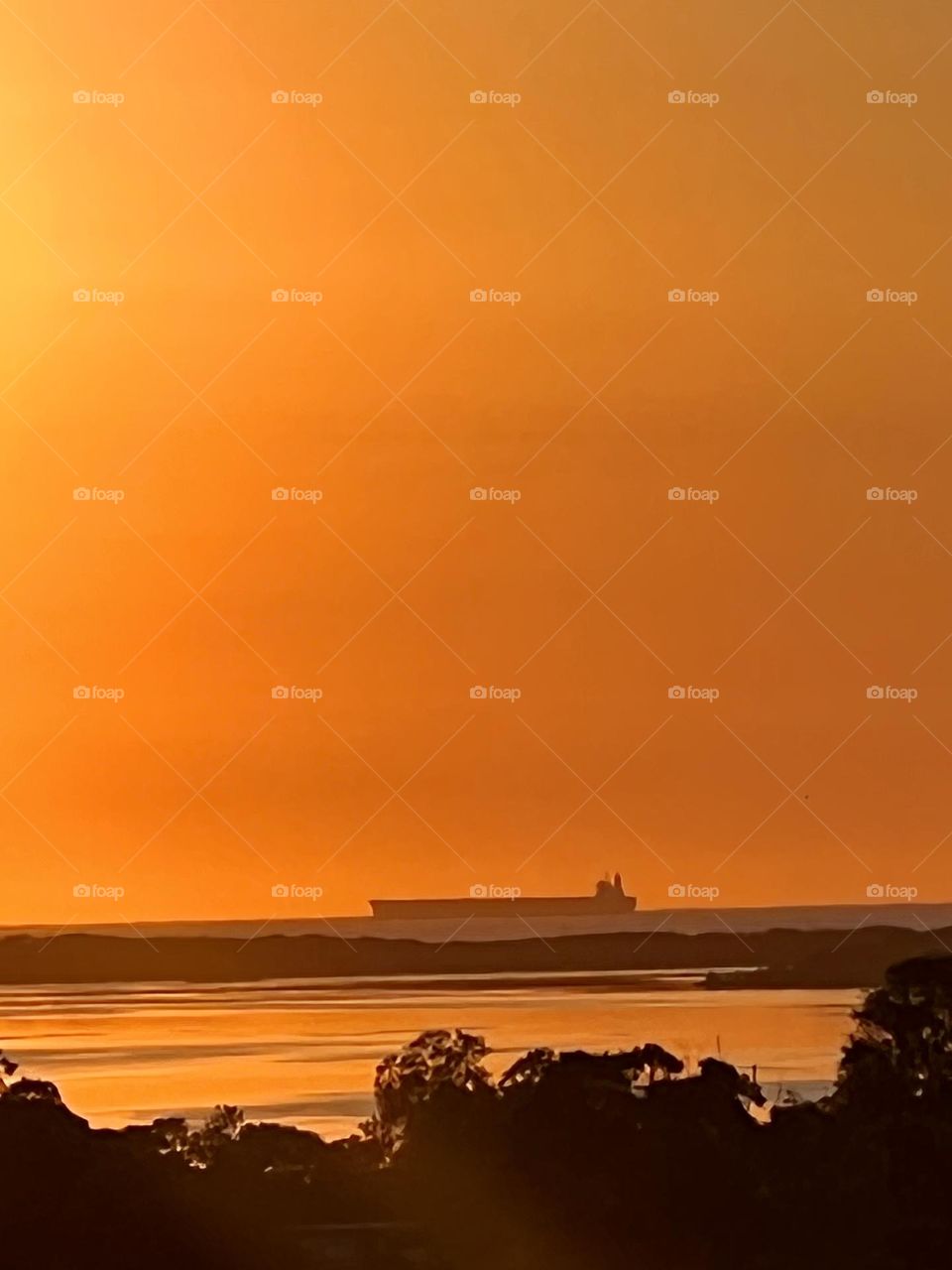 Sunrise over the ocean and lake taken on the Central coast Of NSW Australia 