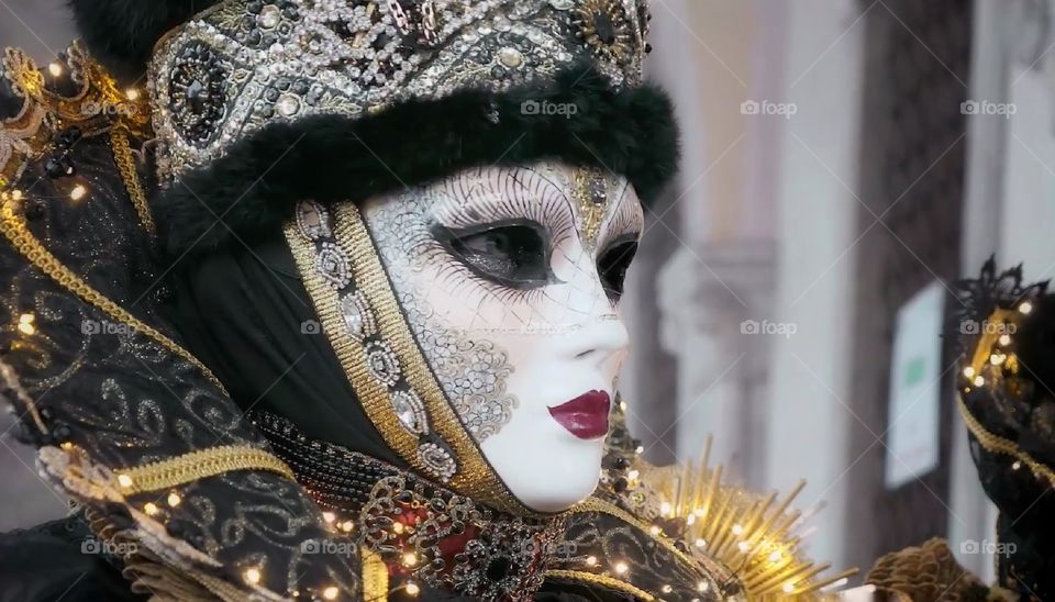 Carnevale di Venezia. Maschere in posa.