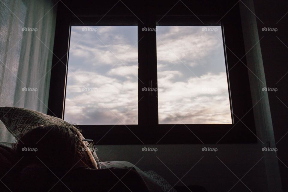 cloud window view