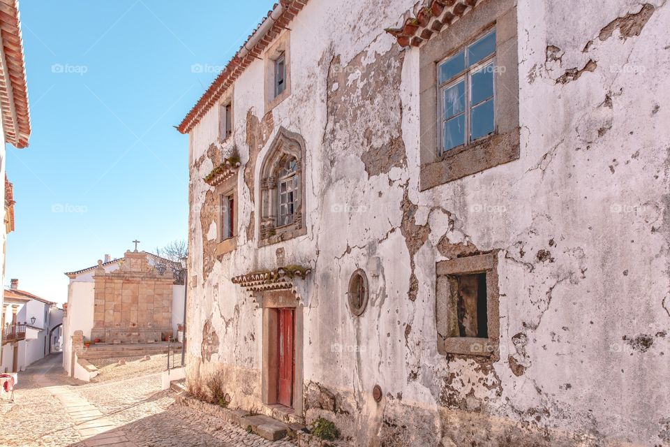 Colonial Architecture in the village Marvao Portugal 