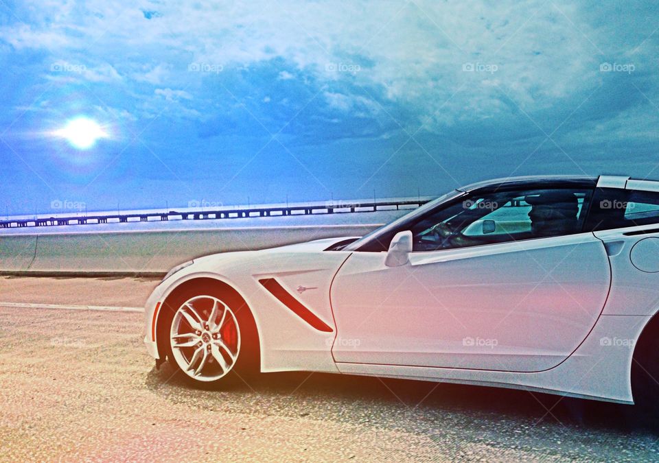 Driver on the highway . Driver on the highway 