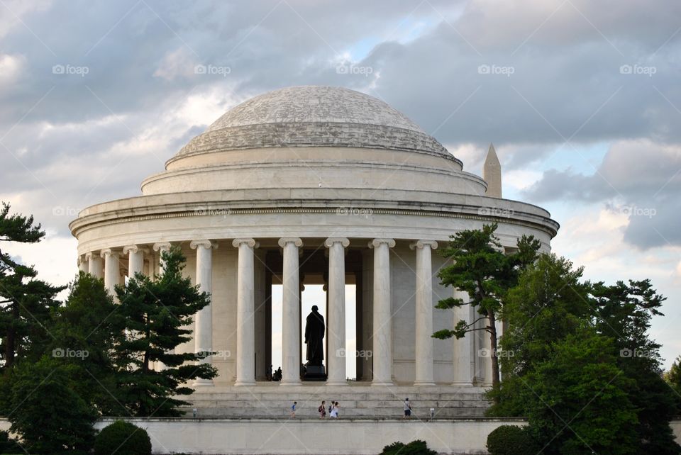 Jefferson Memorial and trees