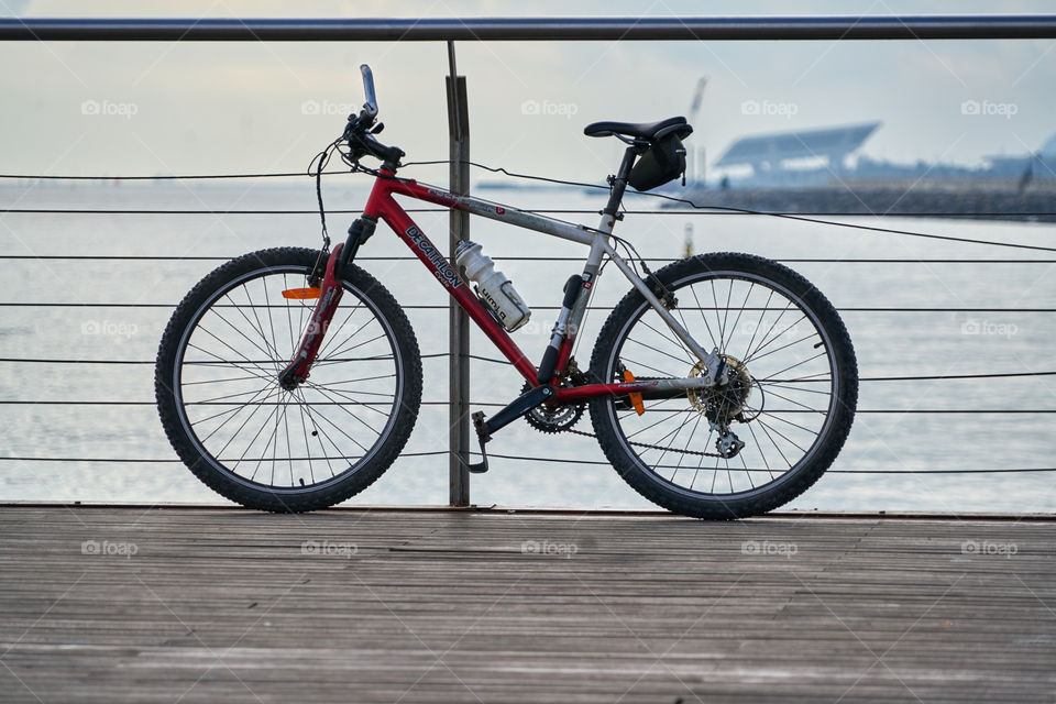 Bicicleta junto al mar