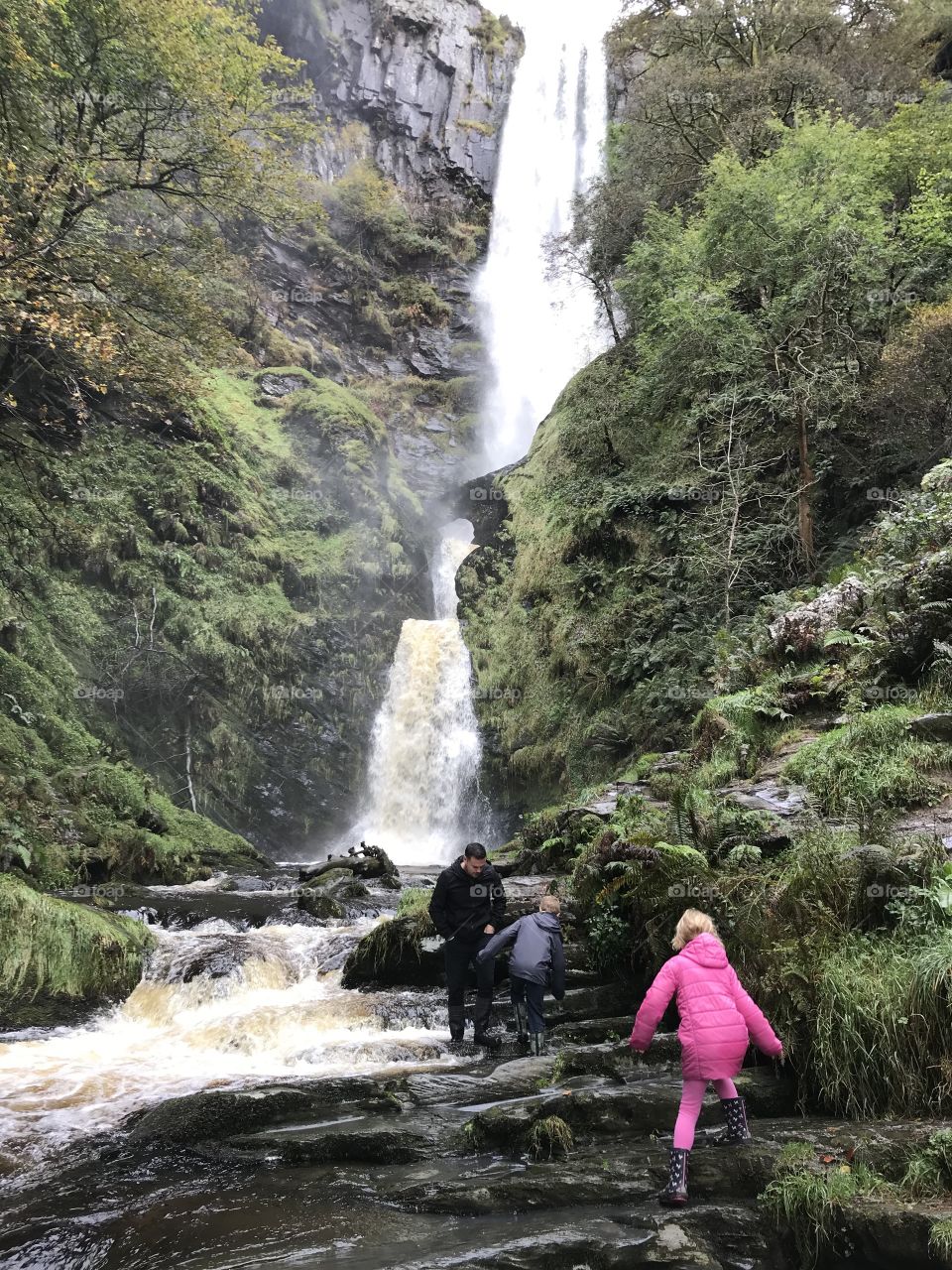 Pistyll Rhaeadr waterfall Wales UK 