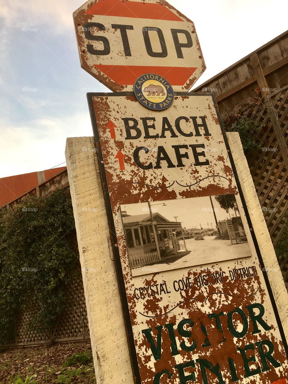 Crystal Cove Park Sign