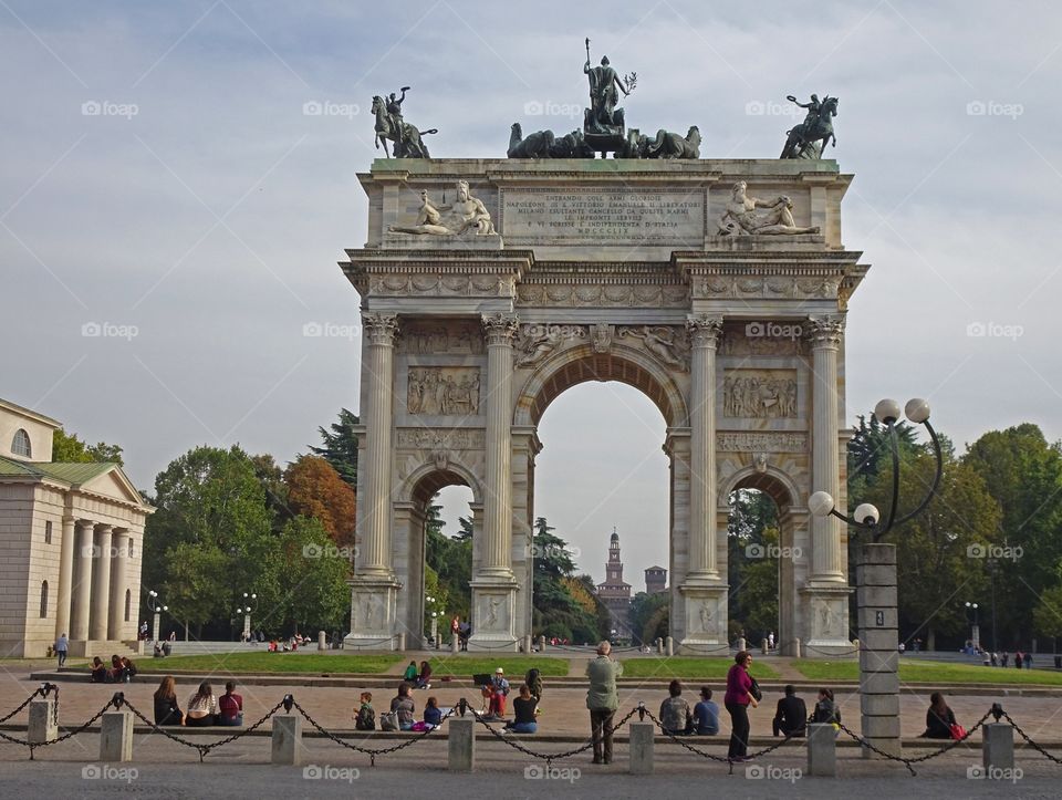Arco della Pace - fredsbågen, Milano