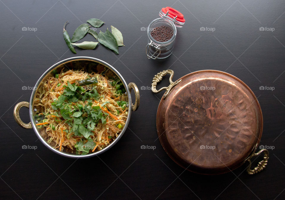 Curried noodles for breakfast