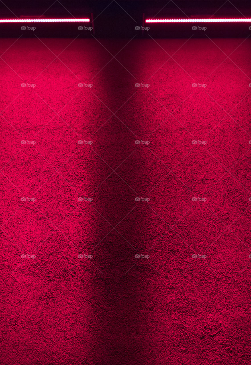 Red wall with light effect