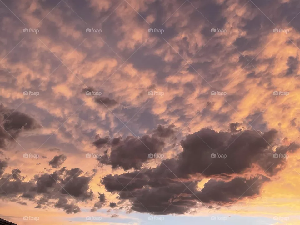 Light pink clouds