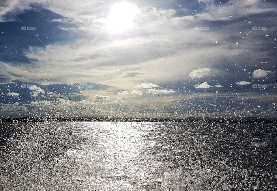 splash from our boatride