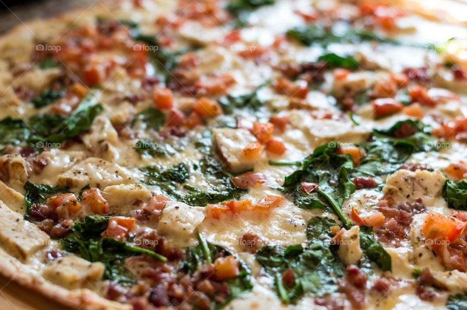 Pizza. Cooked pizza ready to eat