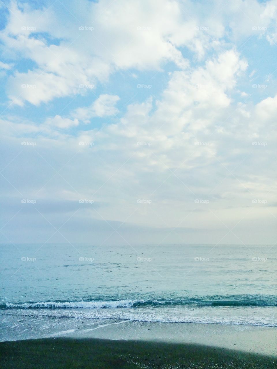 Peace. Beach in Torrox, Malaga