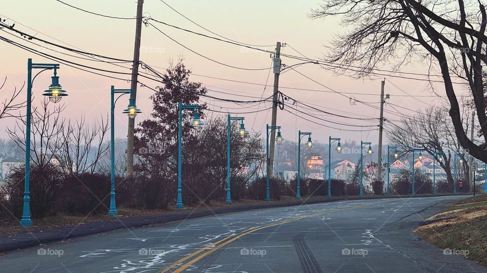 Sunrise at the seawall 