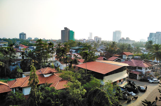 Top view of buildings Calicut City Kerala India