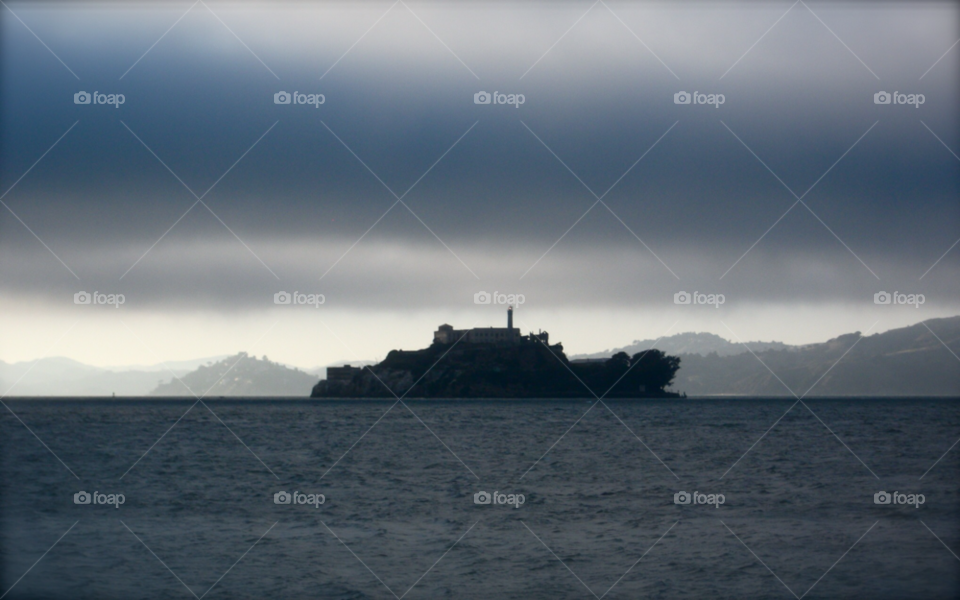 san francisco grey island alcatraz by indiemuppet