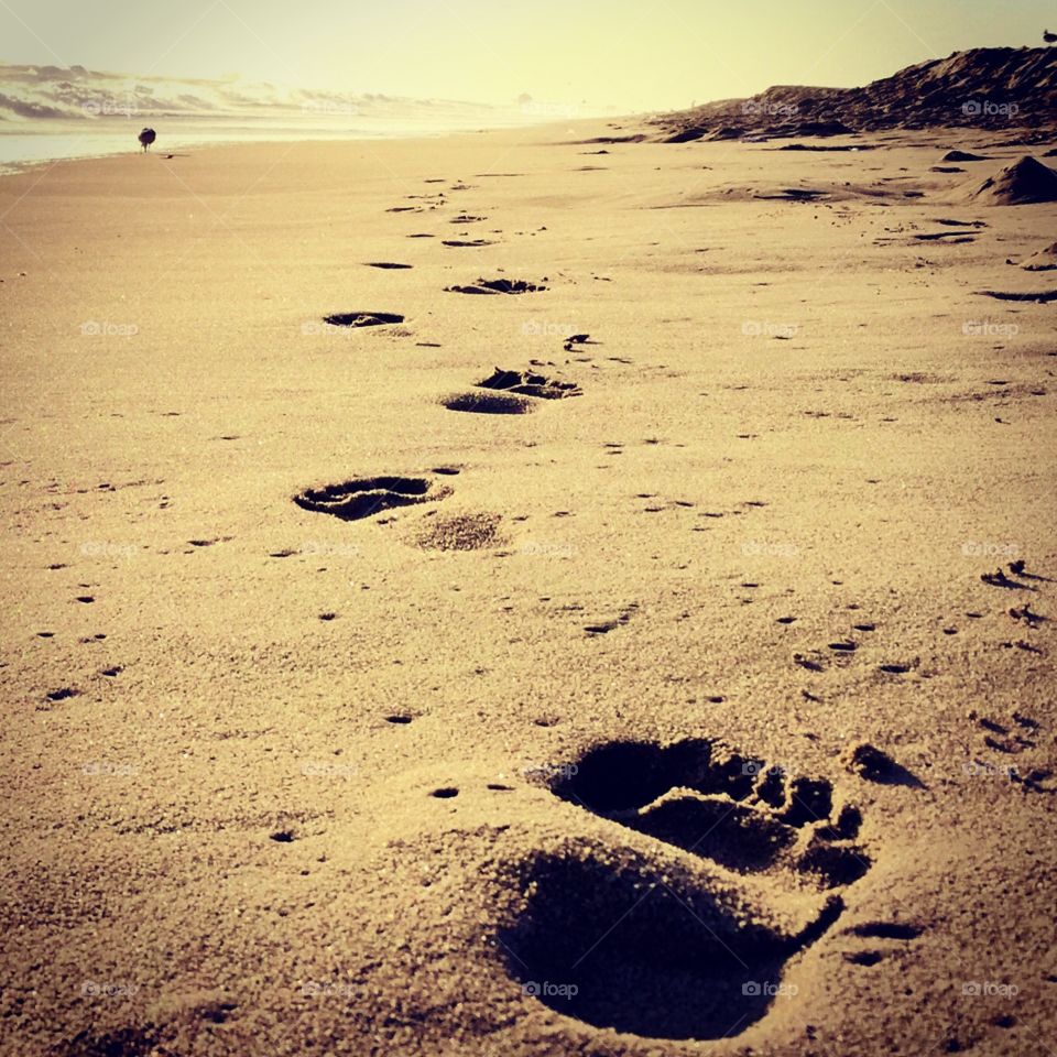 Beach footsteps 