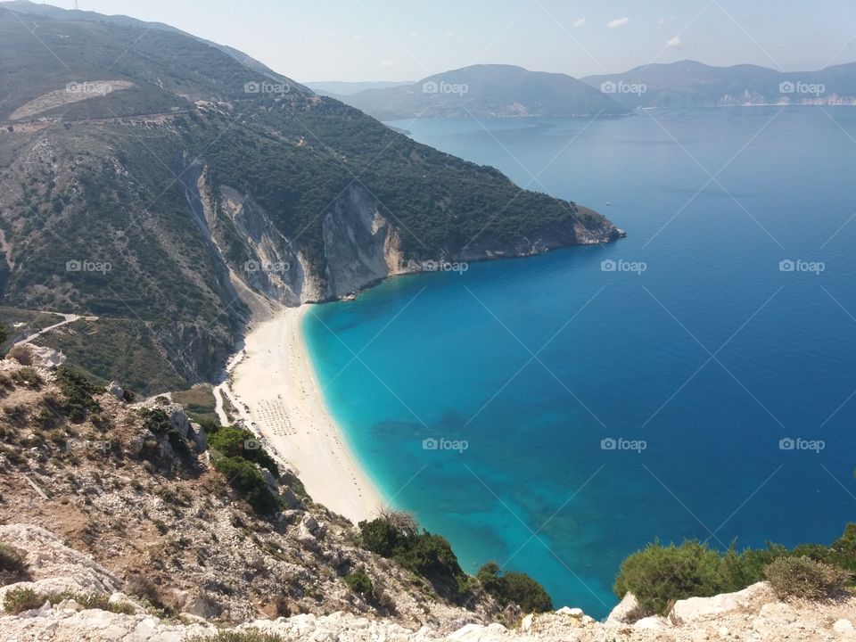 Myrtos beach in Kefalonia island!