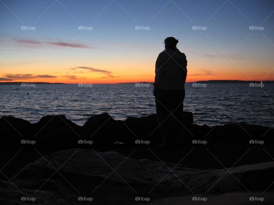 Selfie with the sunset