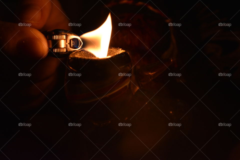 burning a bowl