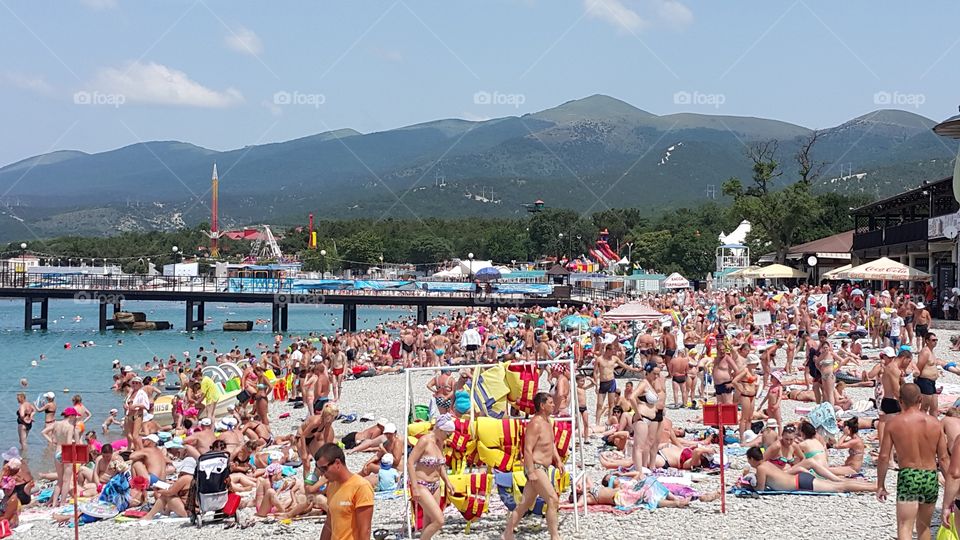 Russia beach in Cabardinka