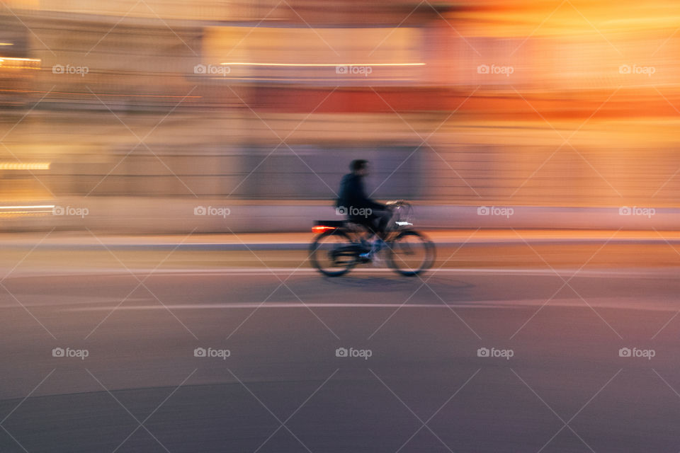 Mad cyclist in Nice