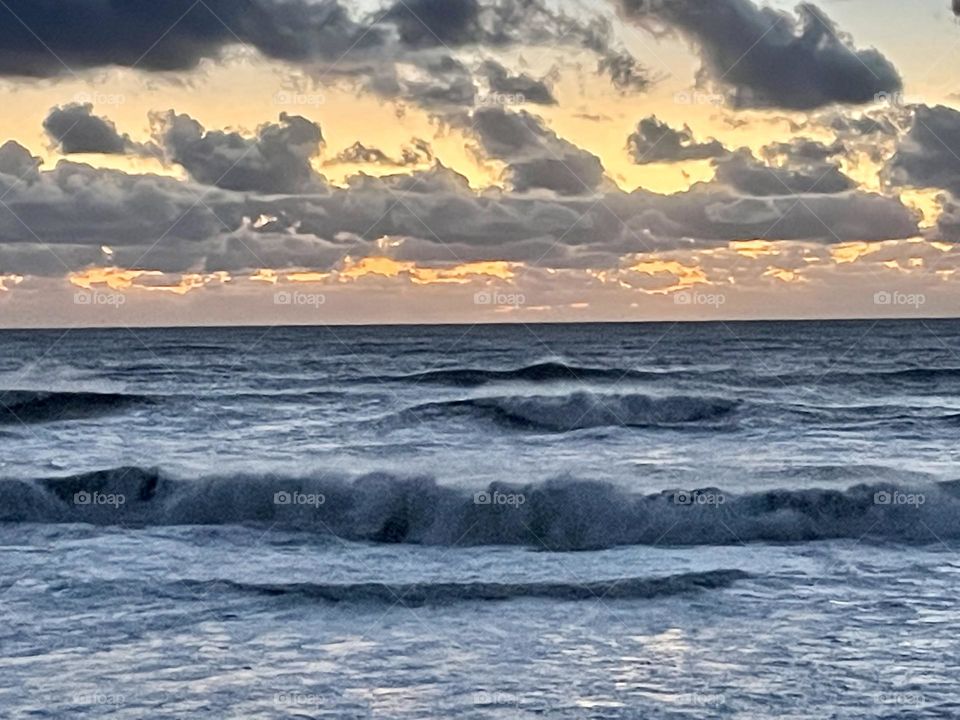 Waves at Sunrise